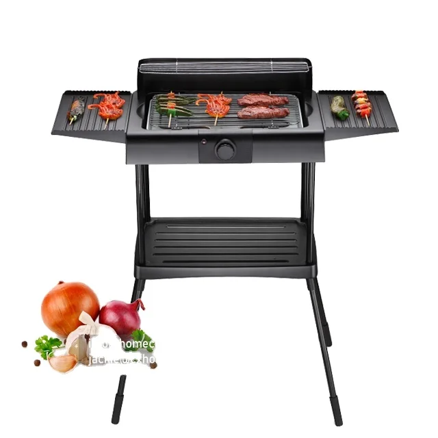 XL large electric BBQ grill with stand