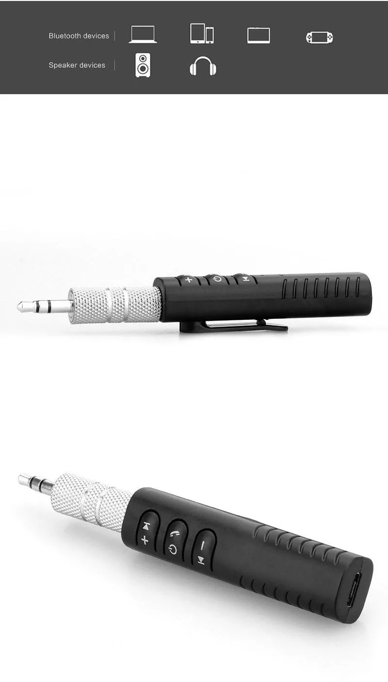 3.5 mm Bluetooth receiver car bluetooth hands-free audio receiver portable MP3 music player