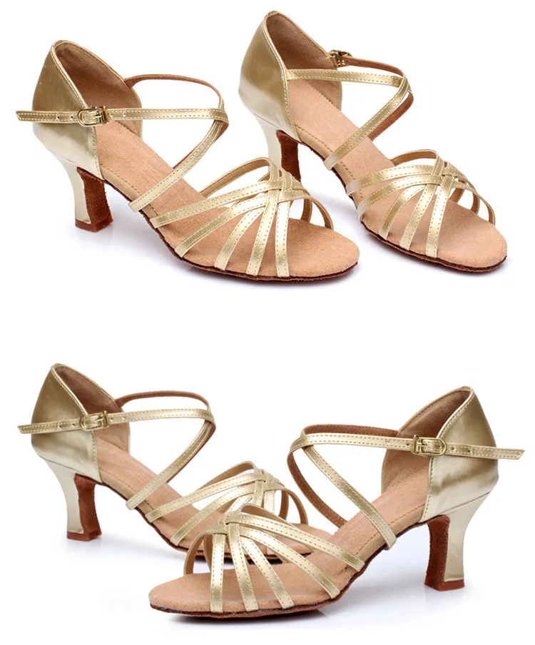 
lady latin shoes,children girls satin dance soft sole medium heels dress shoes 34-41# 