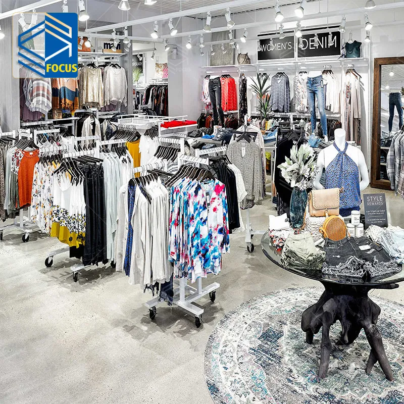 Unique Shops Clothes Rack Clothing Boutique Display Furniture Clothes Display Rack Cloth Store Interior Design