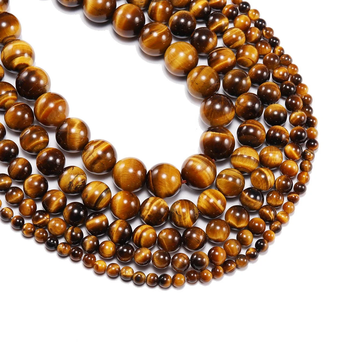 SY Stone Beads,Natural Grade 4/6/8/10/12mm Round Yellow Tiger Eye Stone Beads for Jewelry necklace bracelet DIY Making