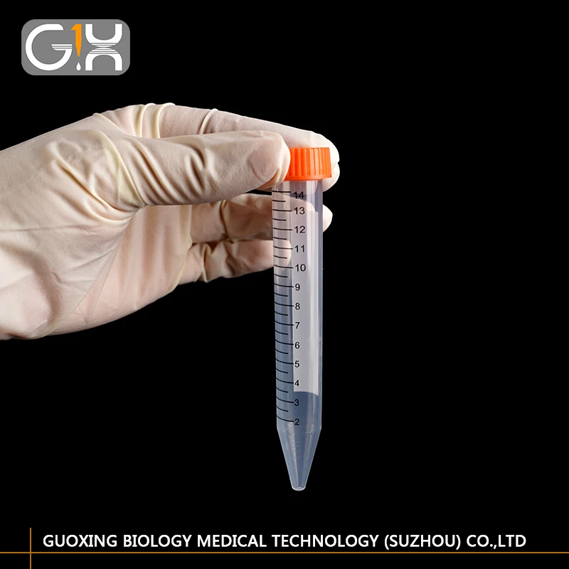 High quality Factory Price Conical Bottom 15 ml Plastic Centrifuge Tubes for Lab