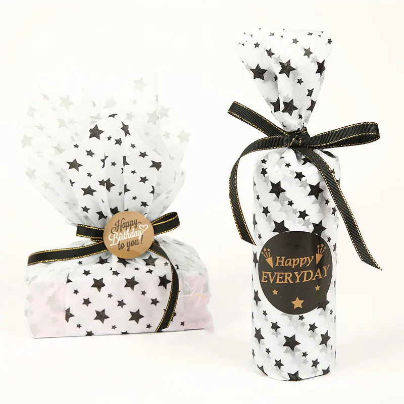 Manufacture Custom Hot Foil Spot Gold Star Gift Wrapping Tissue Paper