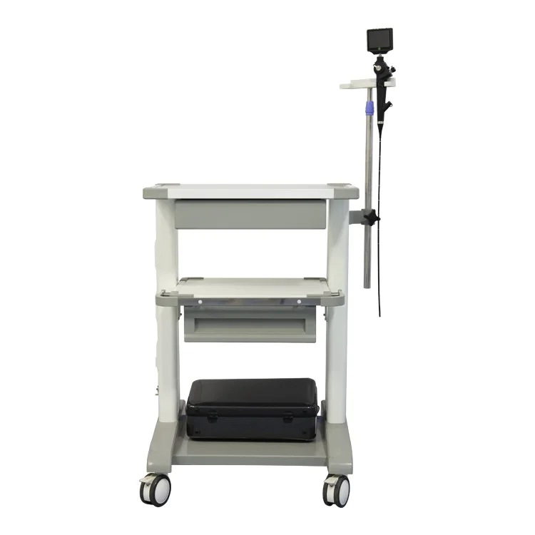 Height Adjustable Mobile Workstation Laptop Cart Monitor Medical Trolley Hospital Clinic Medical Tablet Trolley