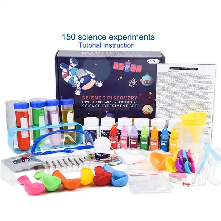 STEM 150 Different Scientific Experiments Handmade Invent Erupting Volcanos Learning Chemistry Knowledge Science Toys