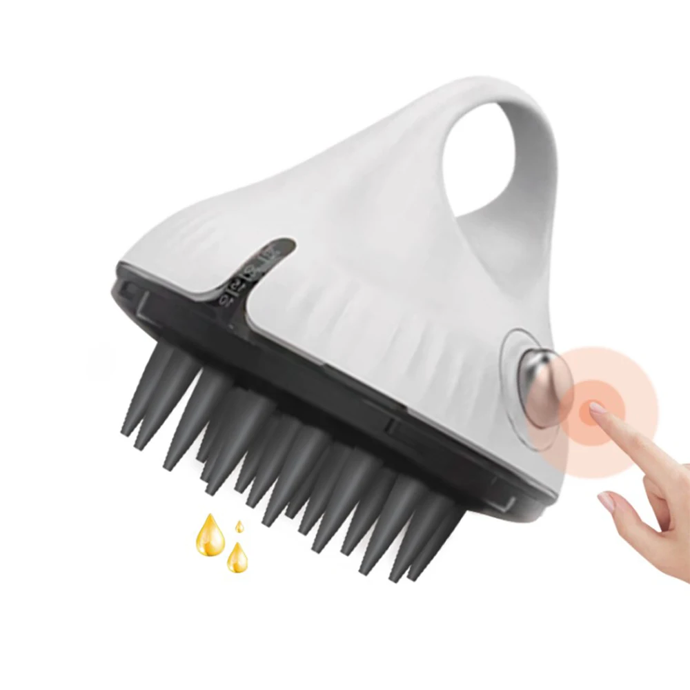 25mL Tank Soft Head Scalp Massager Liquid Dispensing Comb Hair Oil Applicator