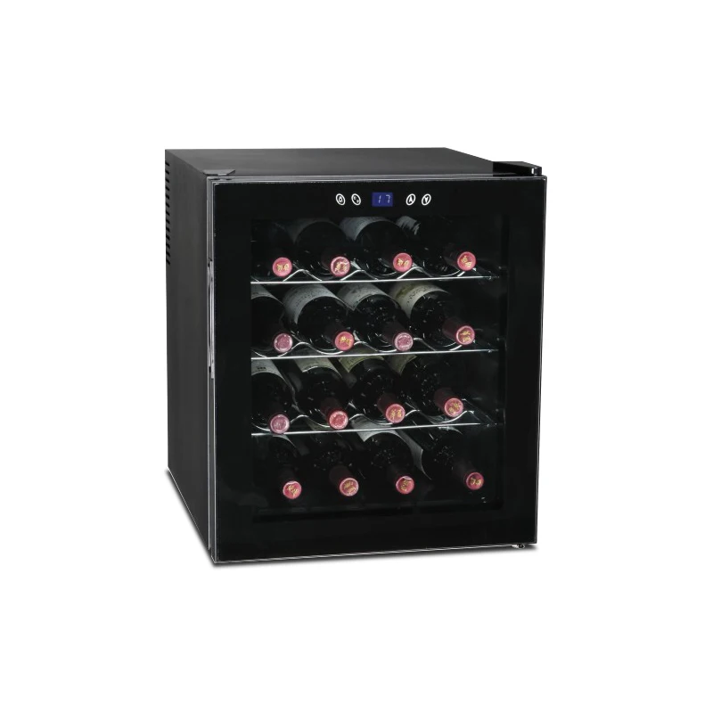 16 Bottle Single Door Thermoelectric Wine Cellar Refrigerator with Touch Screen Temperature Control Door