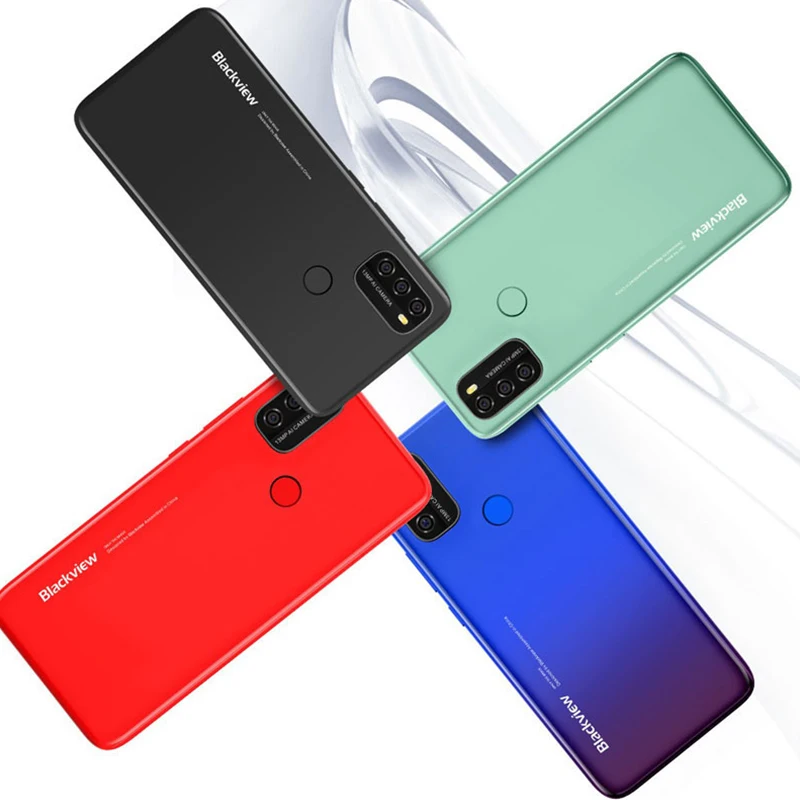 2021 New Blackview A70 Android 11 Octa Core 3GB 32GB 5380mAh Smartphone 6.517' 13MP 4G LTE Mobile Phones Telefones Celulares