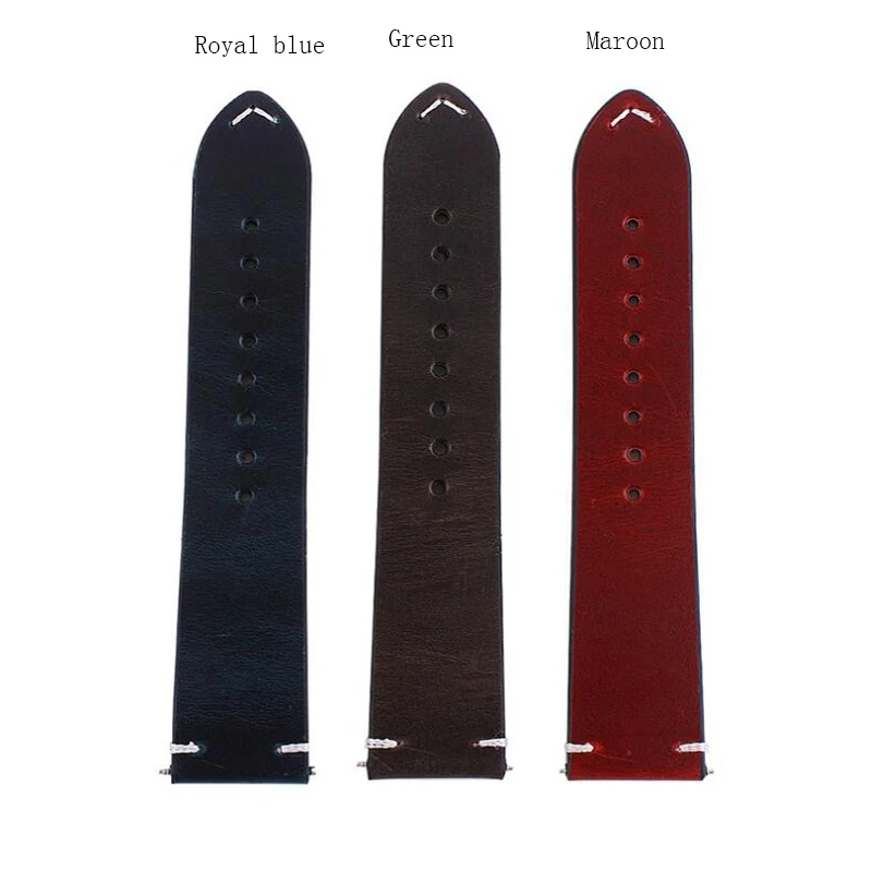 
Zulu high quality Genuine Leather Replaceable smart watch band 22mm leather strap 