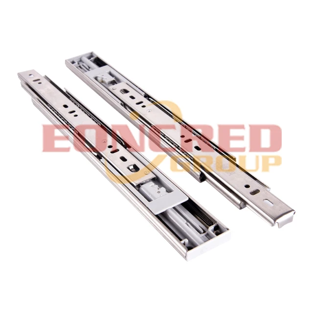 EONCRED Furniture hardware full extension ball bearing rail telescopic slide channel for drawer