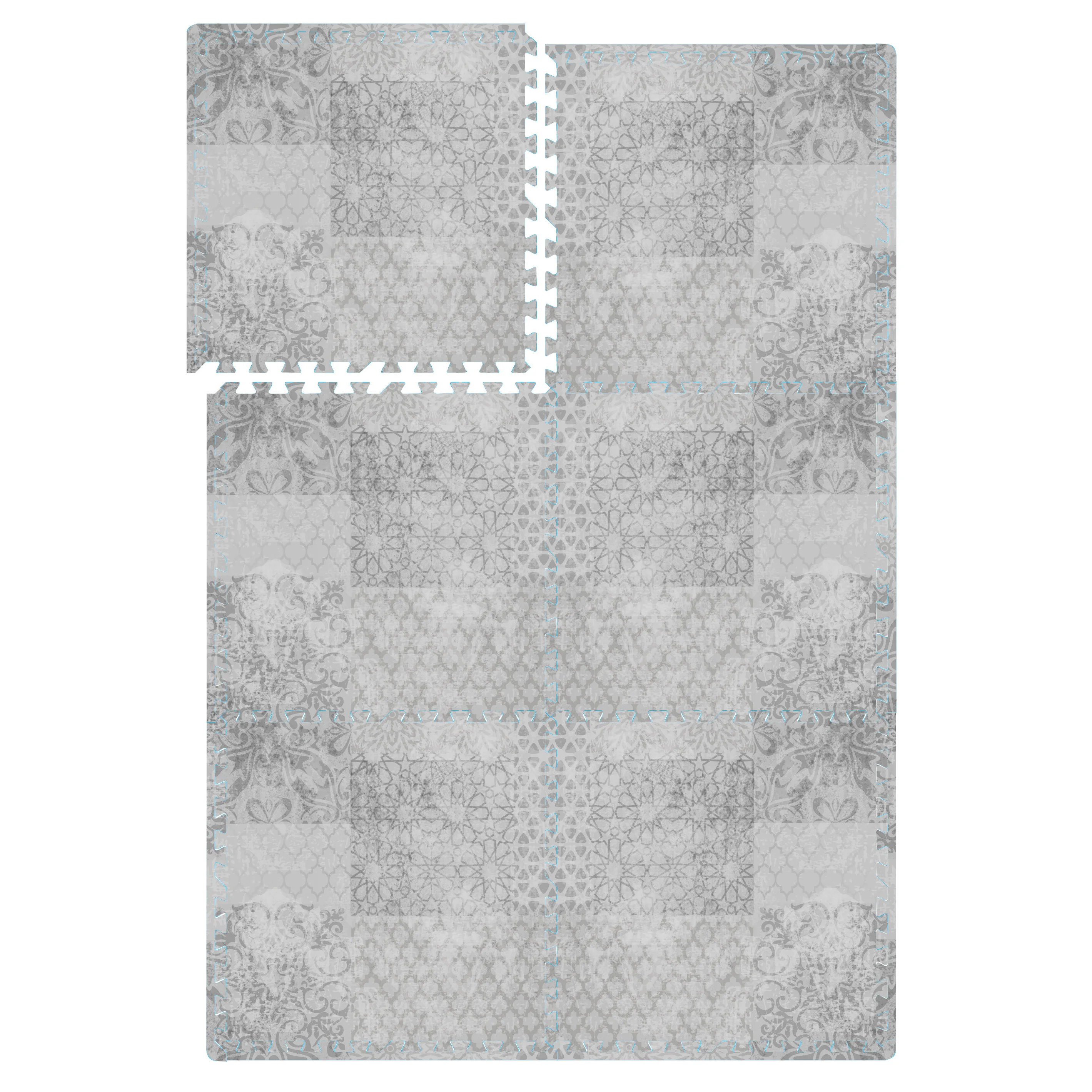 2021 New Morocco Patterns EVA Non-Toxic Children Crawling Play Gym Baby Matt