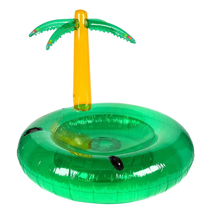 Summer Party Fun Inflatable Palm Tree Island with Banana Pillow