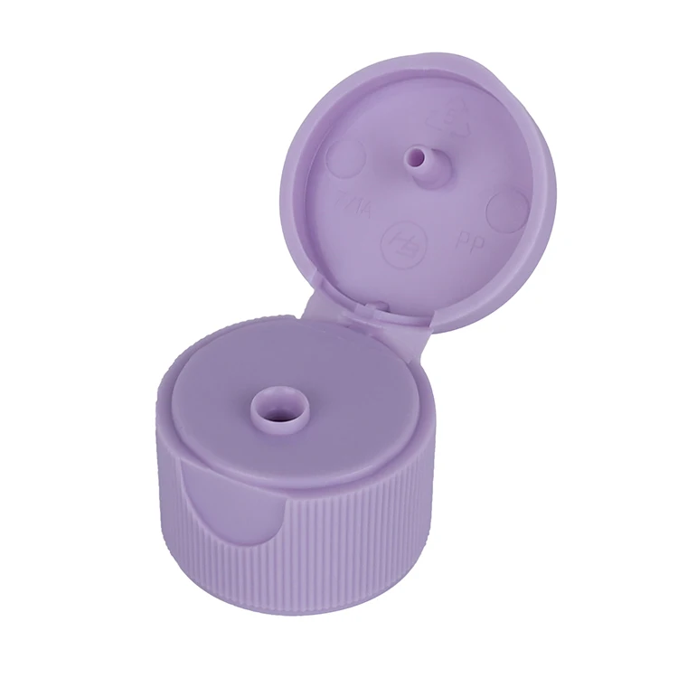 2022 Hot sale 24/410 Ribbed closure Shampoo Flip Top Cap Plastic Bottle Cap Plastic Flip Top Cap