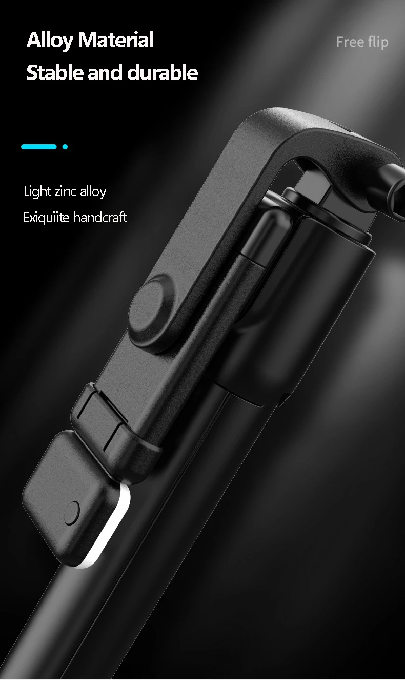 Anti-shake Wireless Selfie stick tripod With Light Remote Shooting 360 Rotation Flexible Portable phone Stabilizer Selfie Sticks