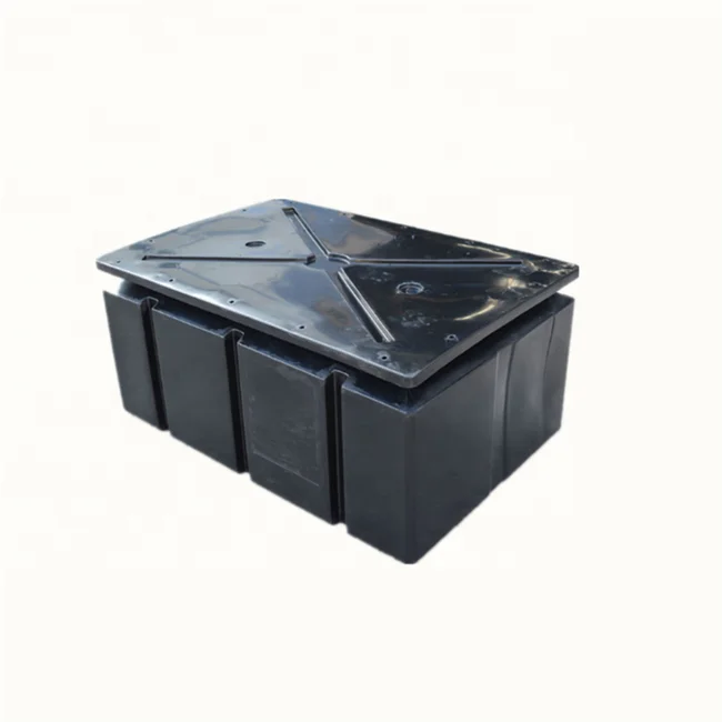 Plastic Black Floating Pontoon For Dock Rotomolded Plastic Pontoon