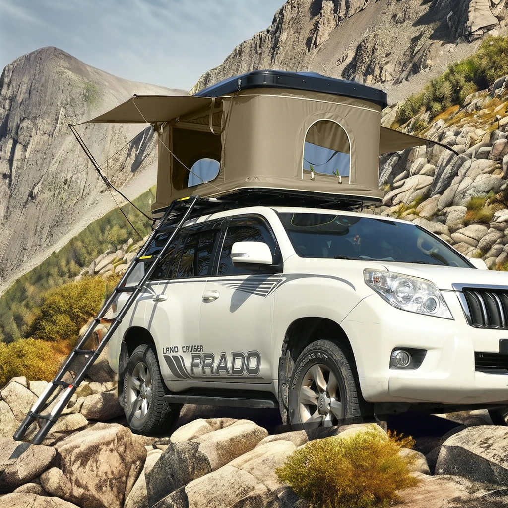 New Style 2-Person Car Roof Tent with ABS Frame Waterproof Oxford Fabric Comfortable and Convenient for Travel