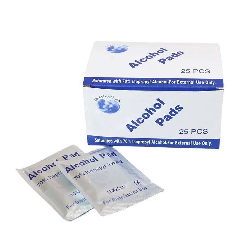 Cheap price factory directly alcohols prep pads for nails white alcohol pad & swab for sale