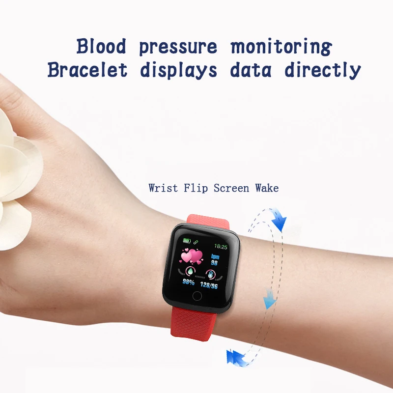 
New Electronic Product 116 Plus OEM Android Smart Watch 2020 Popular Mens Women Sports Bracelets Wrist Watch Fitness Smart Band 