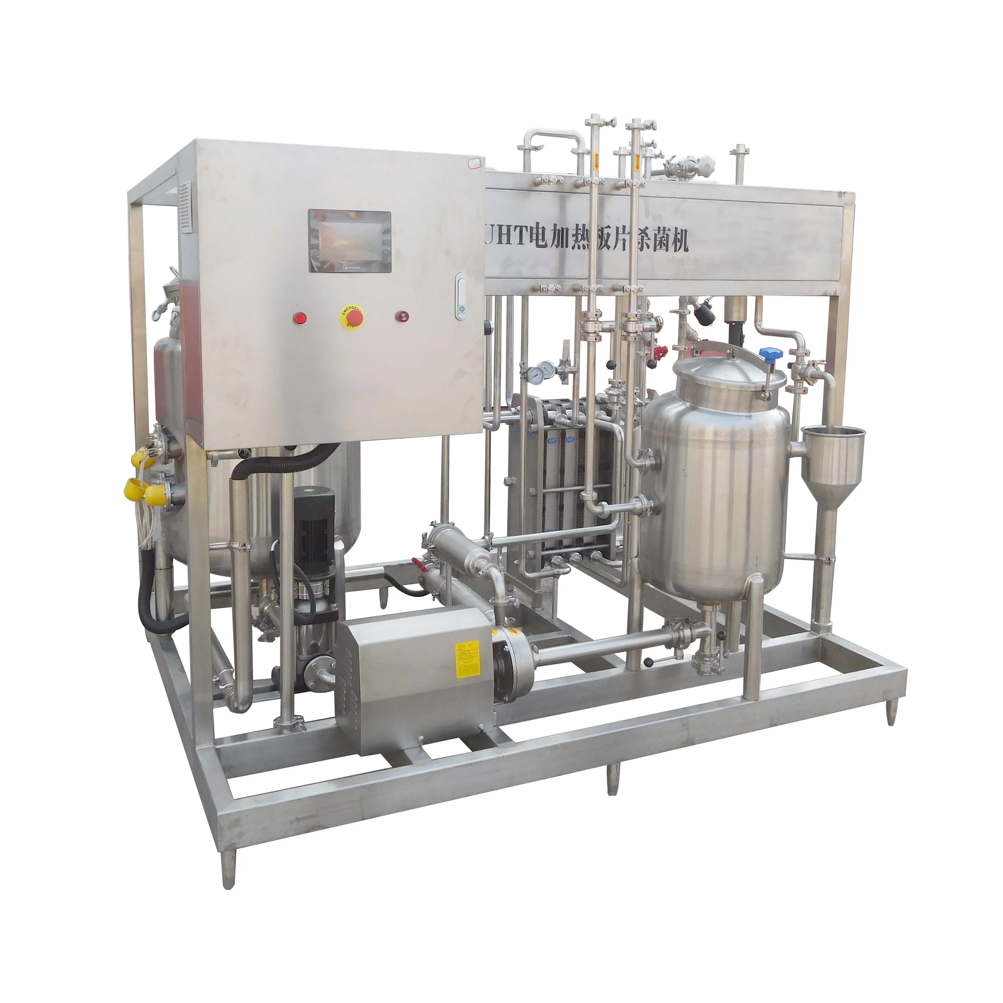 Automatic 300L 500L 1000L 2000L 3000L UHT Milk Sterilizer Pasteurization Machine