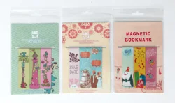 Fast Custom Label Decorative Cute Cartoon Animal Kids Magnetic Bookmarks For Books