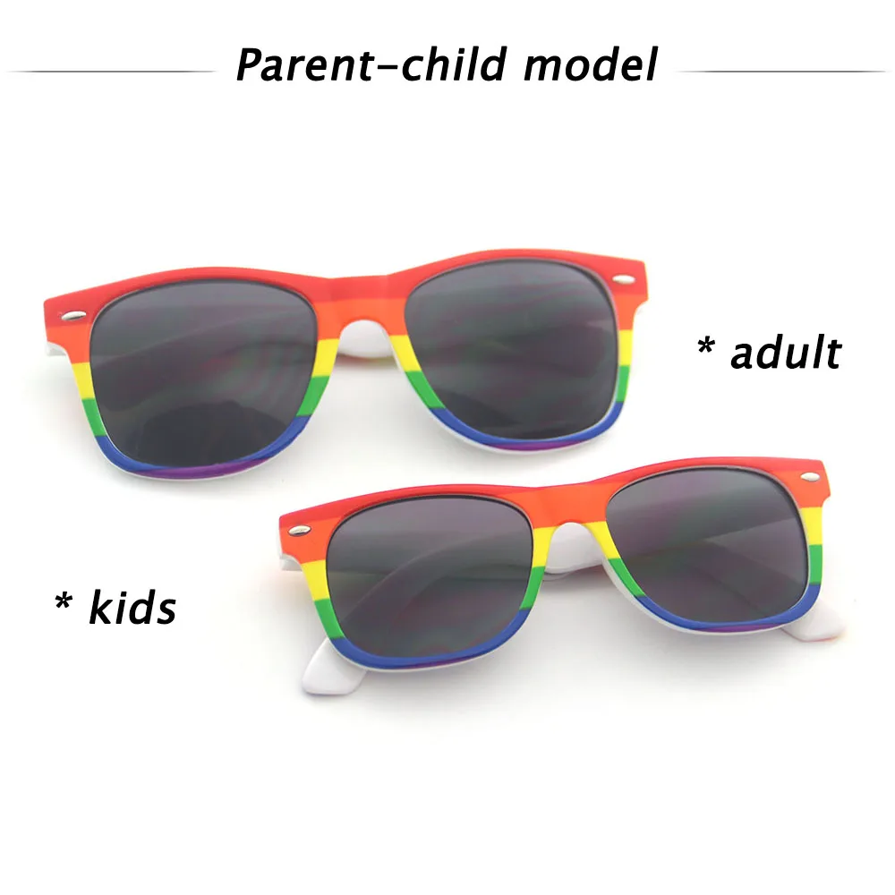 Hot Selling Fashion Boy Girl Shade Eyewear Rainbow Children Sun Glasses UV400 Kids Sunglasses