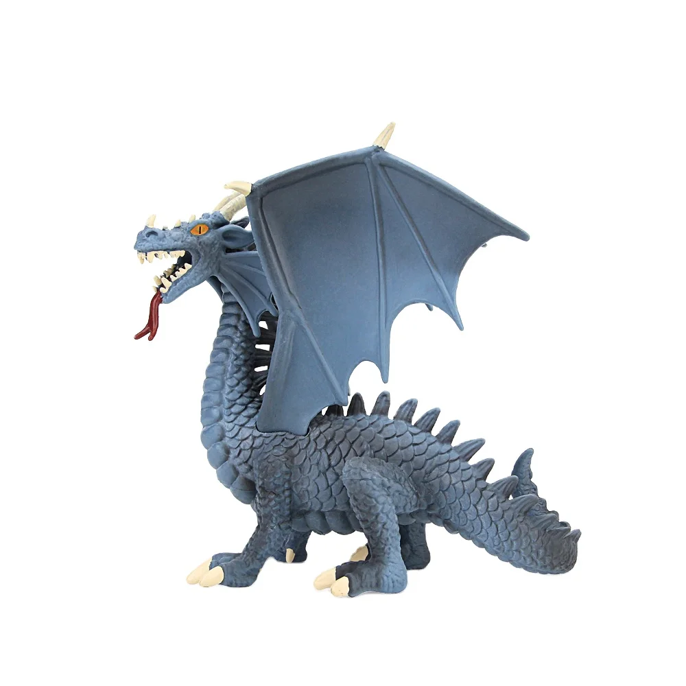 PVC mythical creatures mini plastic toy dragon in bulk