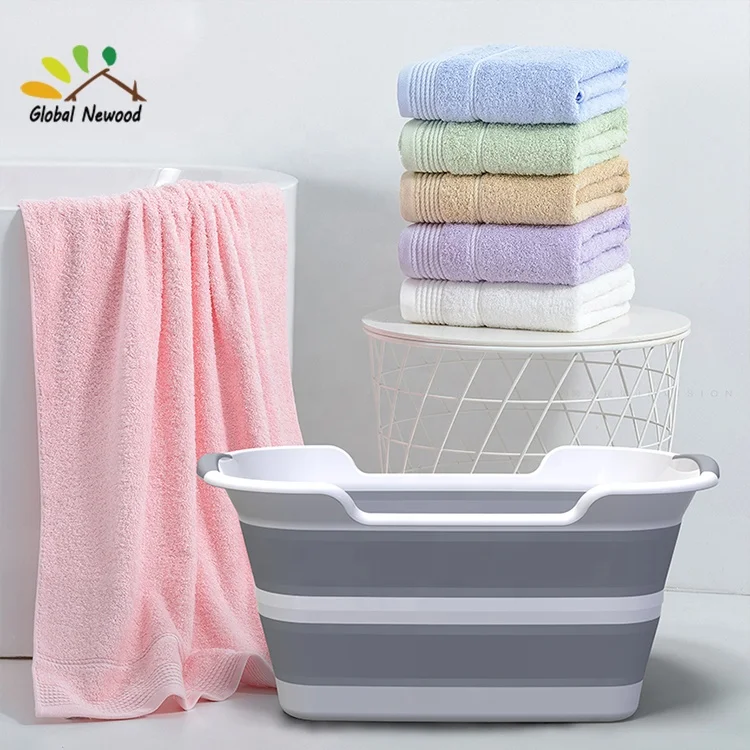Baby tub Pet Tub Portable Washing Tub Foldable Multifunction Collapsible Plastic Laundry Basket Storage Basin Shower Basin