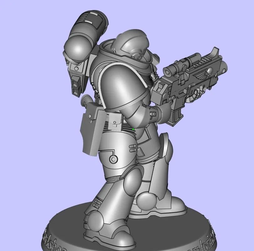 Customized anime character model sla 3d printing warhammer 40k space marines