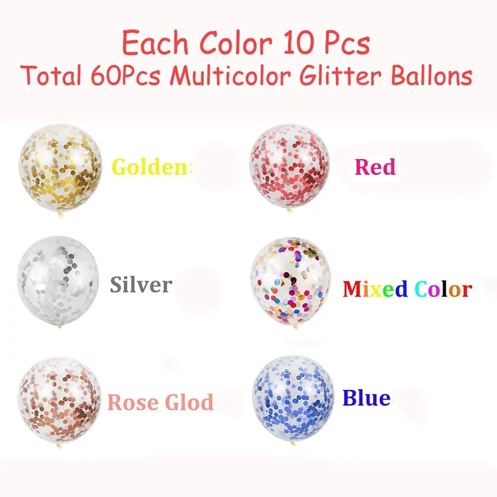 Sequin Balloon Wedding  Latex Glitter Balloons Confetti Balloons For Wedding And Birthday