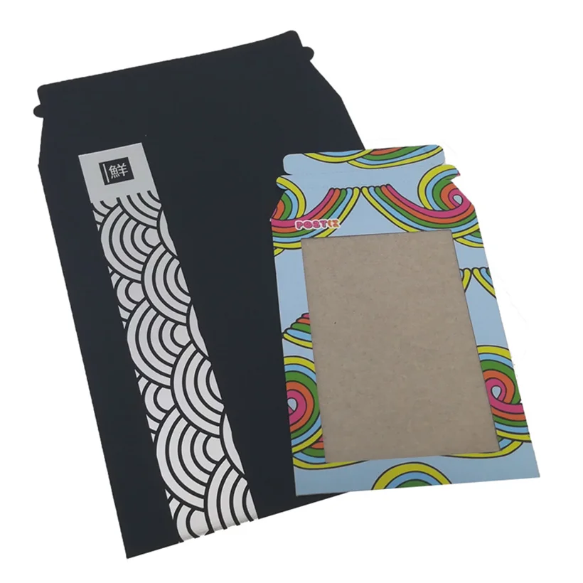 Wholesale A4 A5 A6 Stay Flat Packaging Card Mailer Rigid Mailers Cardboard Envelope