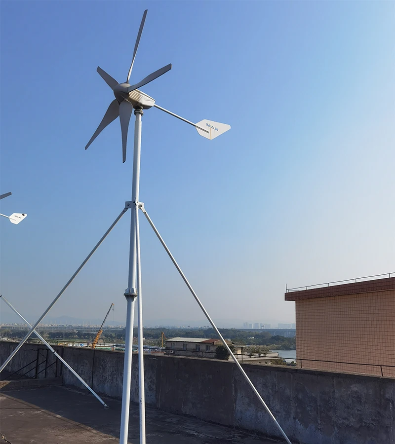 Wind power generation system Wind turbine 100w 200w 300w 400w flexible installation scale, short construction period