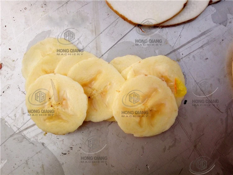 Hongqiang Full automatic continuous potato chips burger namkeen conveyor belt frying machine for food factory