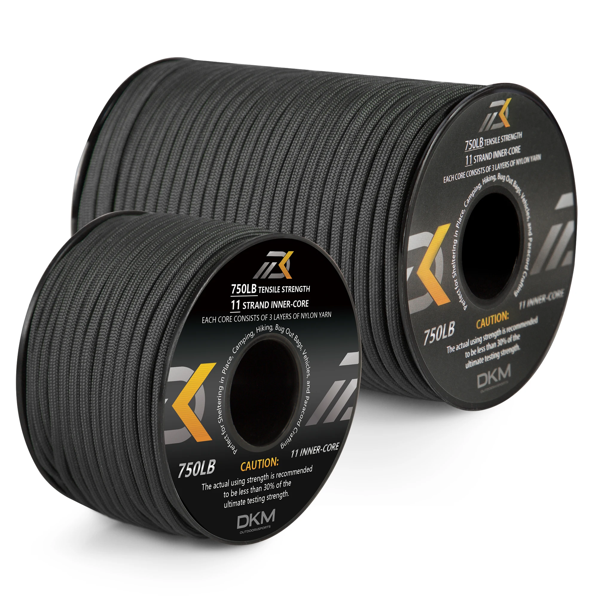 Customized  7/11 Strand survival 4mm polyester Paracord 550 paracord 750 Lbs for bracelet weaving