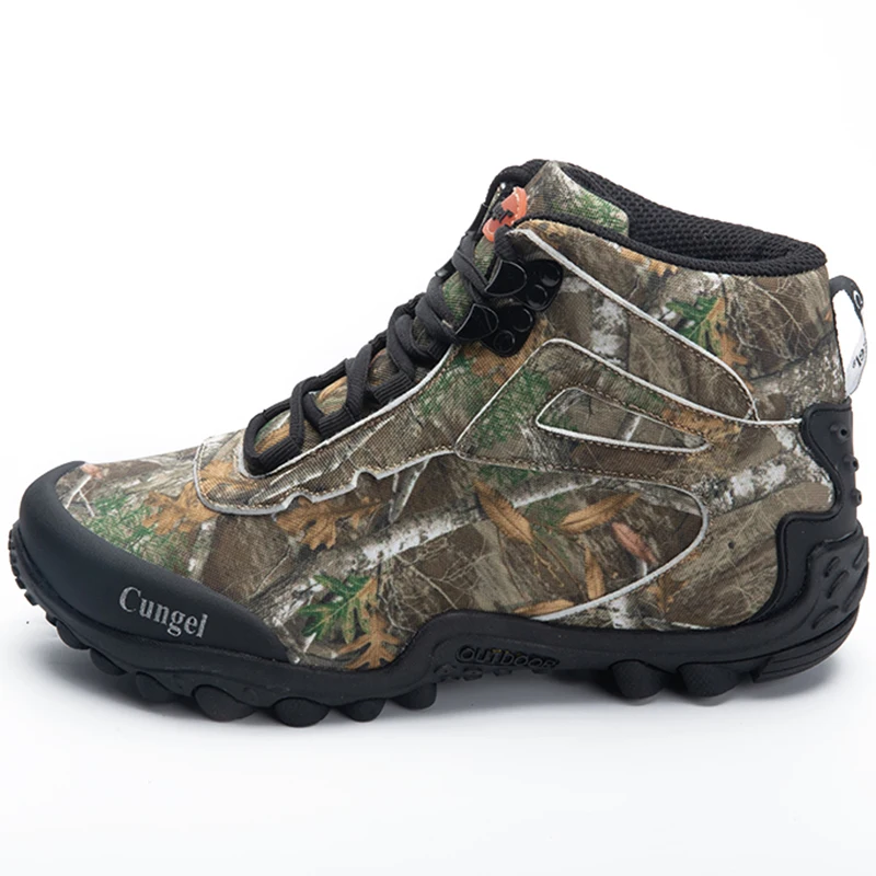 Мужская походная обувь CUNGEL для женщин водонепроницаемые треккинговые ботинки камуфляжная спортивная альпинизма Прогулочные