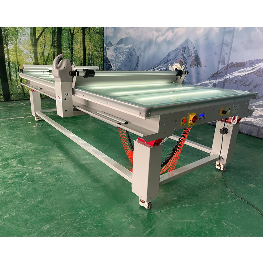 W FY1737 Large Size Flatbed Laminator Vinyl Application Table Vinyl Glass Table Laminating Machine