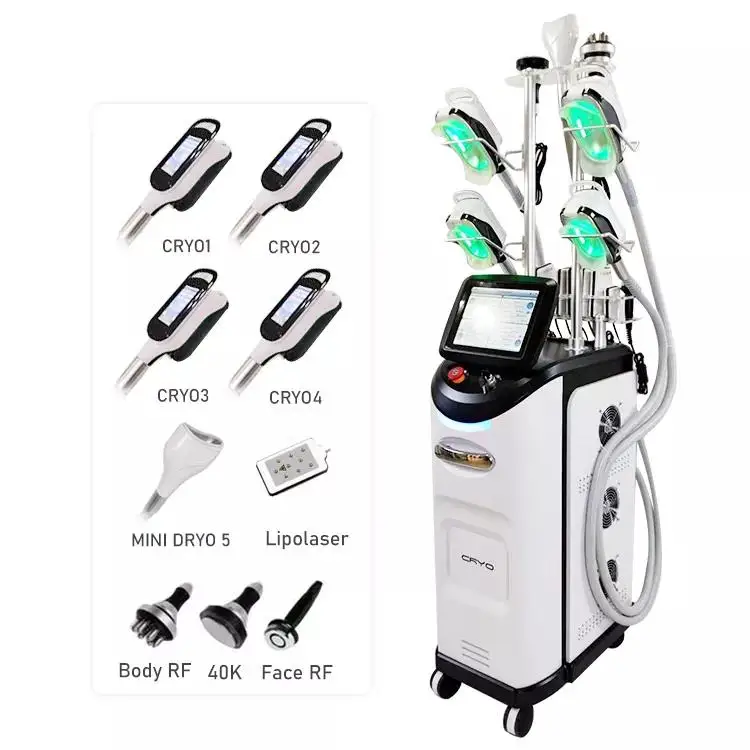 360 Cold Cellulite Cryotherapy Lose Weight Slimming Fat Freezing Machine 360 Cryo slimming machine Rf Device Cavitation 80k