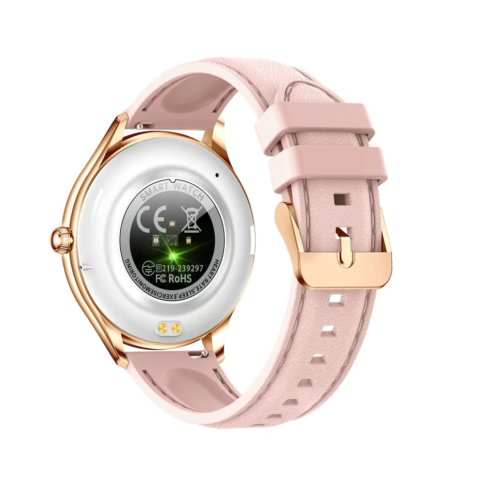 Eseed Fashion Elegant Thin QS36 Ladies Smart Watch 1.43' AMOLED Screen Smartwatch with BT Call Heart Rate Monitor for Women