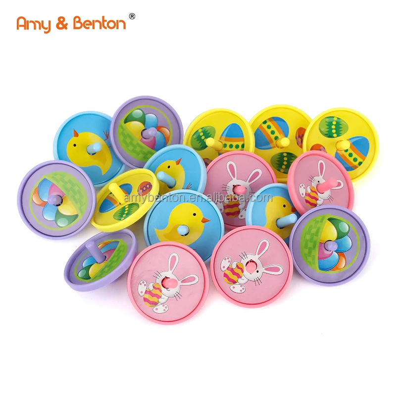 Easter Series Toys Kids Party Favors For Kids Classic Spinning Top Colorful funny Spinning Top rabbit egg Toys For Children