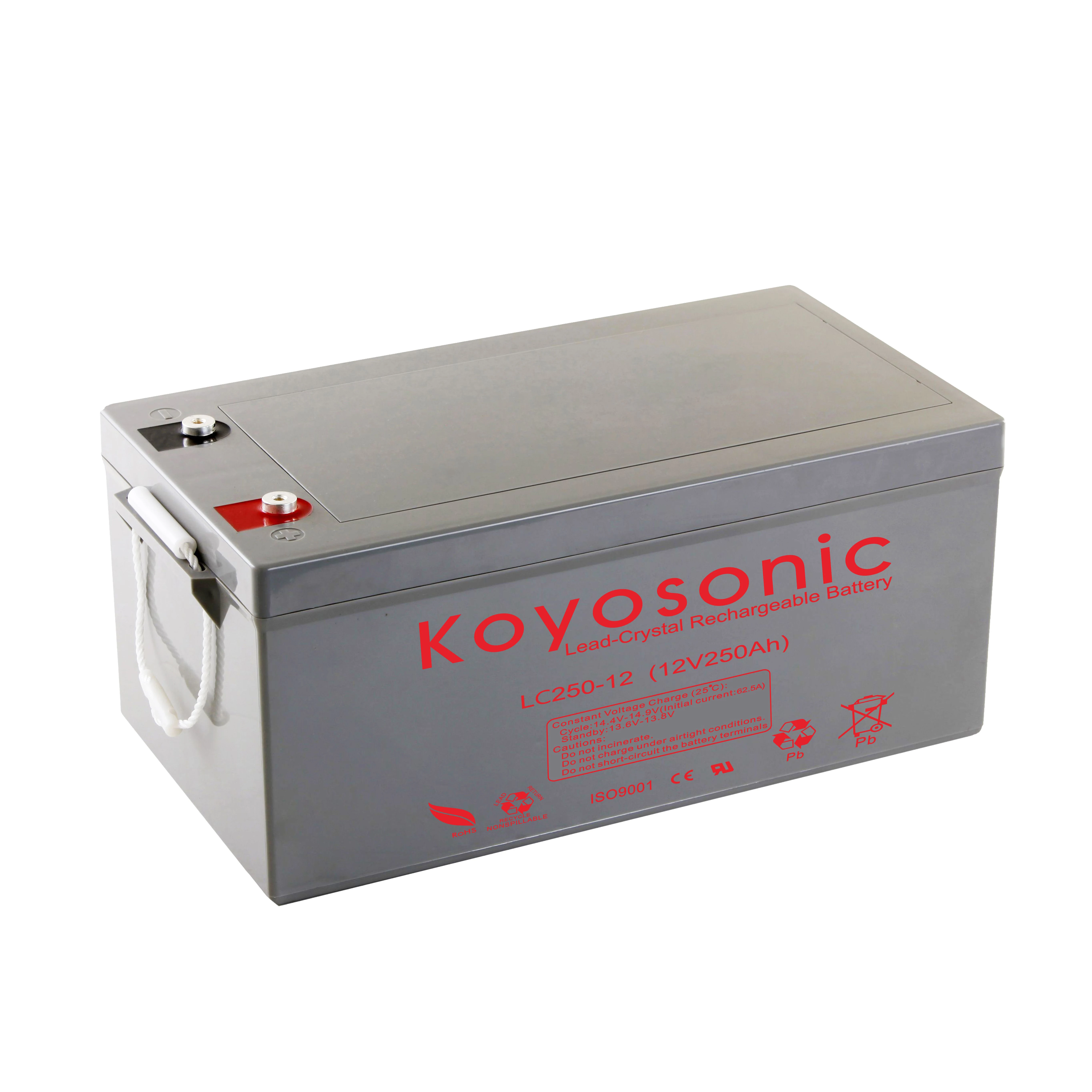 Lead Crystal 12V 240AH Storage Battery Off Grid Solar Full Crystal Lead Battery