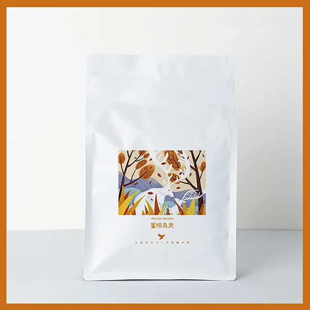 Chinese Factory OEM Peach boba bubble tea Fruit Flavor 500g bag oolong tea