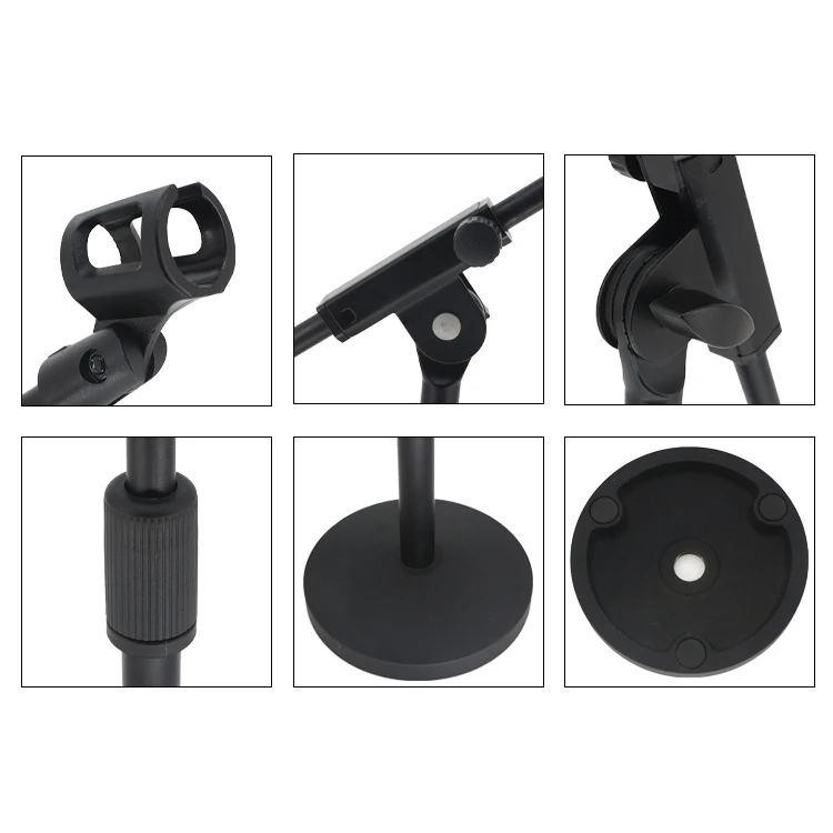 M-210 HEBIKUO Wholesale Popular best small desk mic stand microphone stand