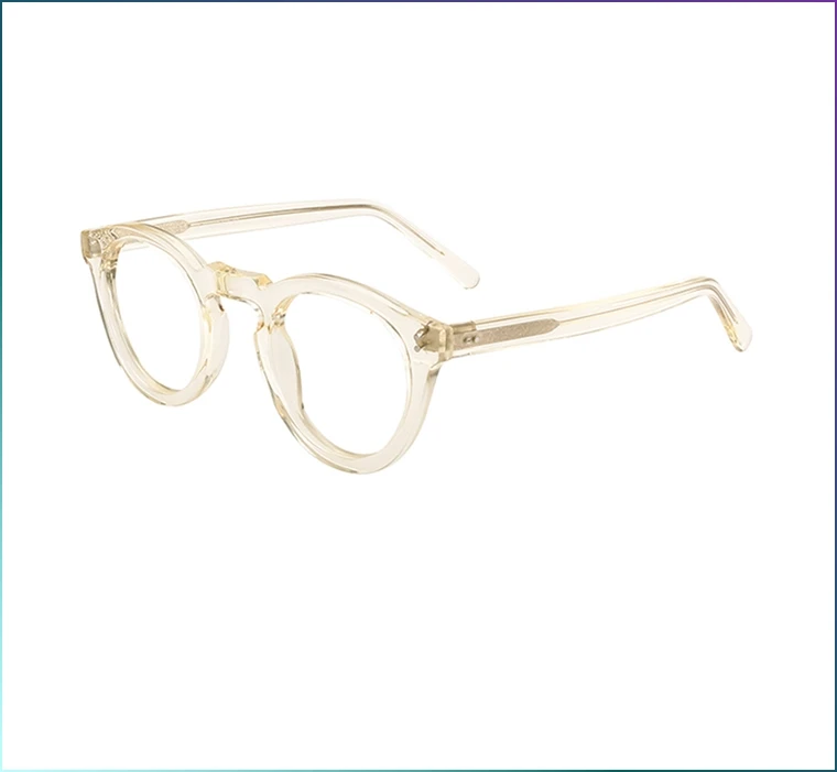 NEW Acetate Thick Frame No Lenses Fashion Decorate Eyeglasses Blue Light Blocking Glasses