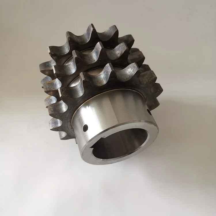 C45 triplex  three rows of chain roller sprockets