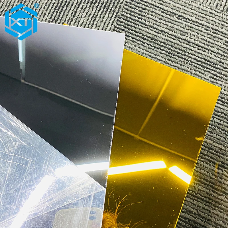 Acrylic Mirror Sheet Decor Wall Sticker Adhesive Golden Frame Moulding 100% Virgin Methyl Methacrylate ( MMA) Xintao 1.19