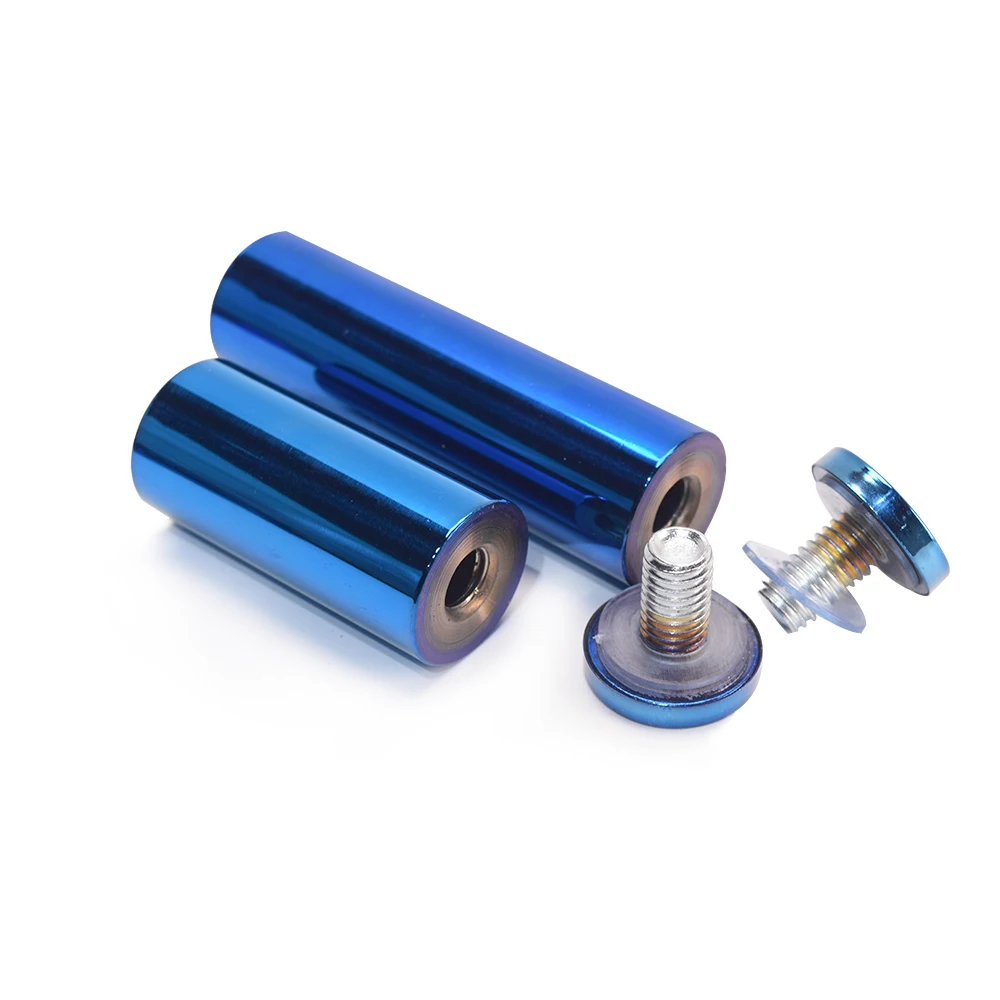 Custom stand off barrel manufacturer professional brass stainless steel glass standoff Iron