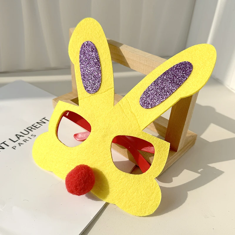 Children Easter Bunny Glasses Easter Chicken EggRabbit Eyeglass Frame party decoration lovely funny photo props party Eyeglasses