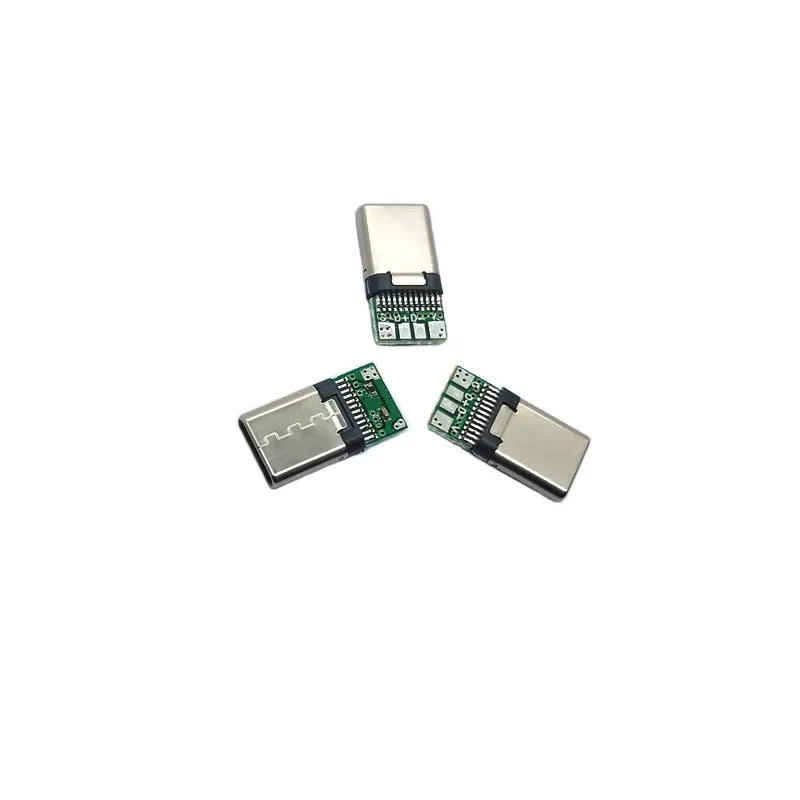  USB 3 0 1 штекер для зарядки и передачи данных Тип C штепсельная Вилка разъем с печатной