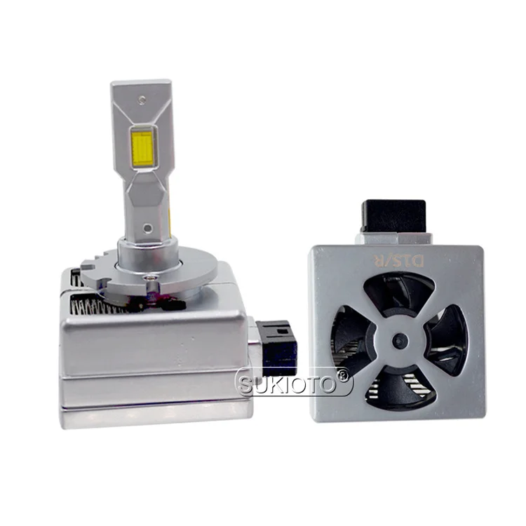  SUKIOTO 2PCS D1S D2S D2R D3S D4S D5S D8S Car LED Headlight Bulb 20000LM 90W High Bright Canbus Lamp For