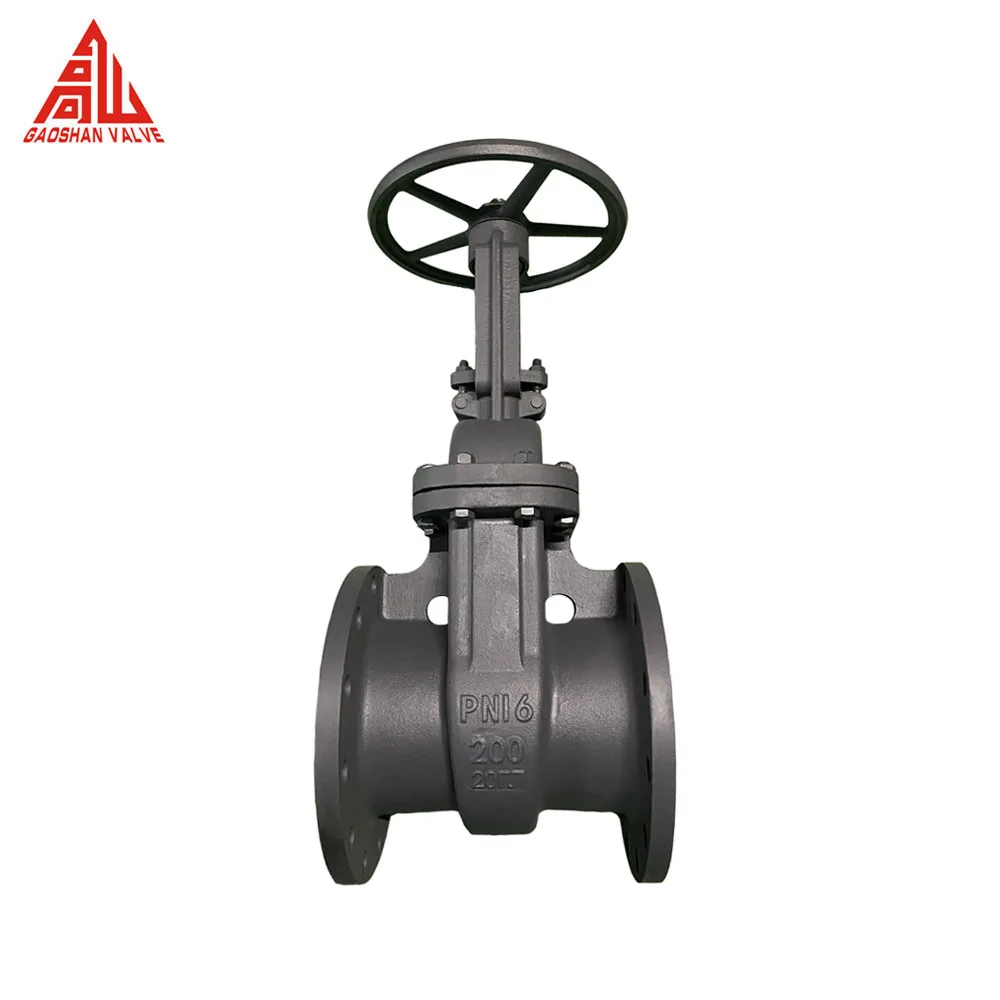GOST Gate Valve Carbon Steel Russia Rising Stem Double Flange DN200 DN100 Gate Valve