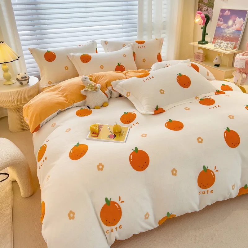 OEM high-quality good price new light luxury washed 100% Cotton silk embroidery four pieces bedding set